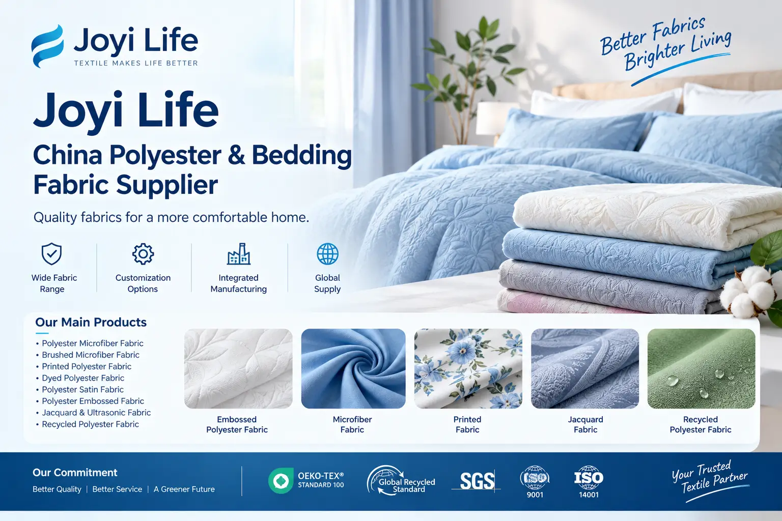Joyi Life: China Polyester & Bedding Fabric Supplier Guide