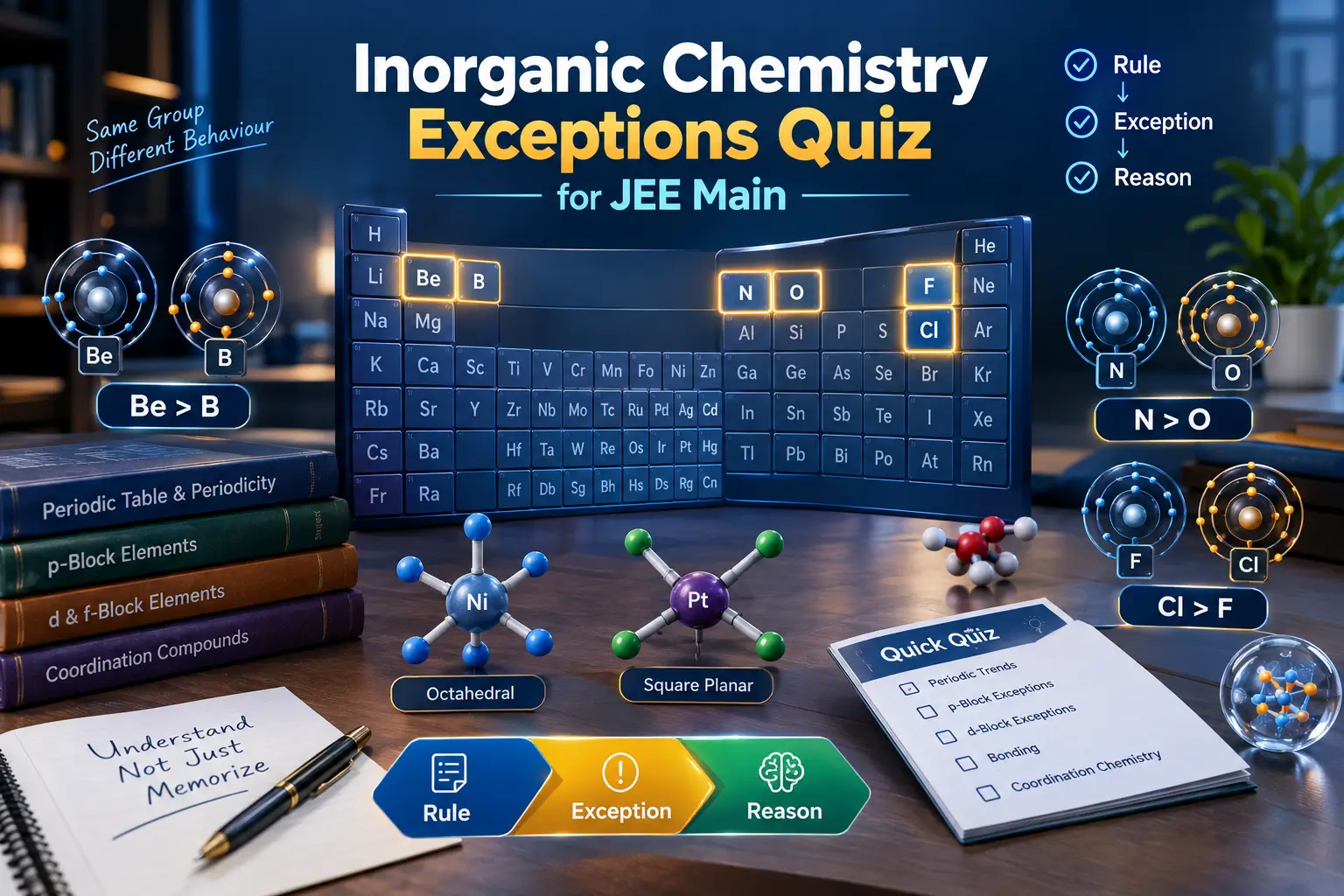 Inorganic Chemistry Exceptions Quiz for JEE Main: Important Rules, Exceptions & Practice Questions